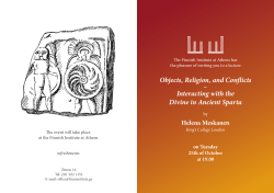 Objects, Religion, and Conflicts &ndash; Interacting with the Divine in