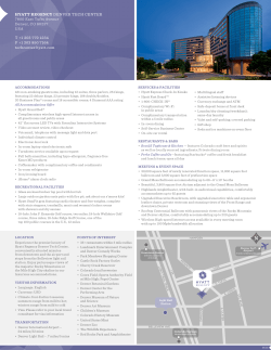 Fact Sheet - Hyatt Regency Denver Tech Center