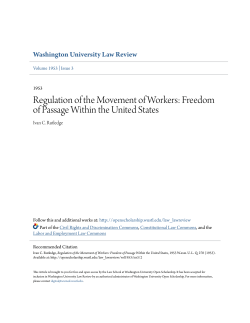 Freedom of Passage Within the United States