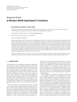 A Window Width Optimized S