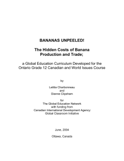 BANANAS UNPEELED! The Hidden Costs of Banana Production