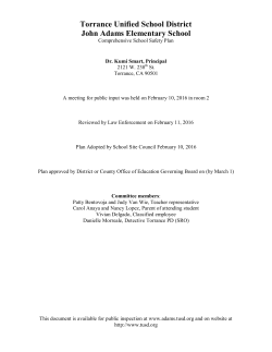 Torrance Unified School District John Adams Elementary School