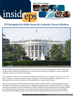 InsideEPS February 2016 - Elizabeth Public Schools