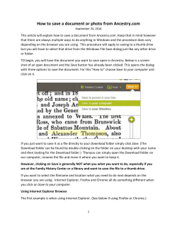 How to save a document or photo from Ancestry.com