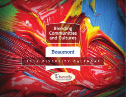 Diversity Calendar