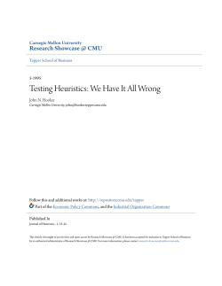 Testing Heuristics: We Have It All Wrong