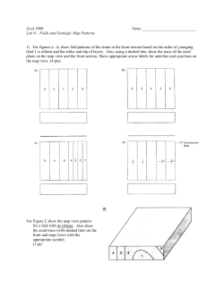 Interpreting Folds on Geologic Maps