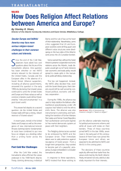 How Does Religion Affect Relations between America and Europe?