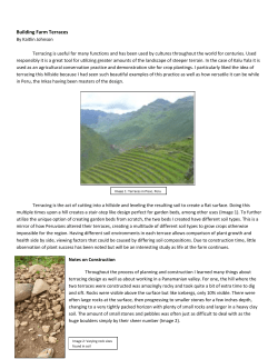 Building Farm Terraces