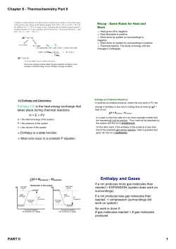 Chapter 6 - Thermochemistry Part II