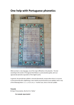 One help with Portuguese phonetics