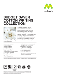budget saver cotton writing collection