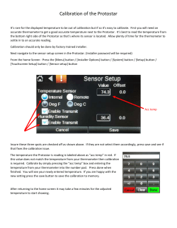 Protostar Calibration - Hydro