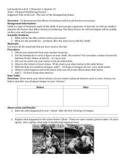 Disappearing Statue Acid Rain Chem Weathering
