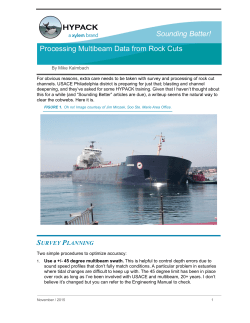 Processing Multibeam Data from Rock Cuts