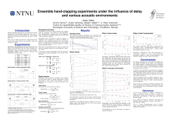 Ensemble hand-clapping experiments under the
