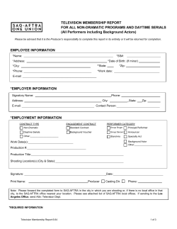 Television Membership Report