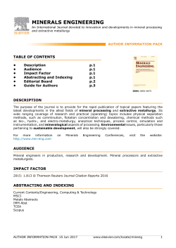 minerals engineering