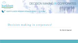 Decision making in corporates!