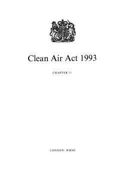 Clean Air Act 1993 - Mid Devon District Council