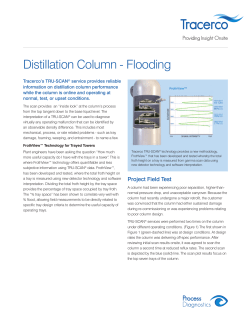 Distillation Column - Flooding