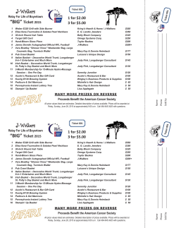 &ldquo;BIG&rdquo; Ticket 2015