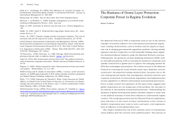 The Business of Ozone Layer Protection: Corporate