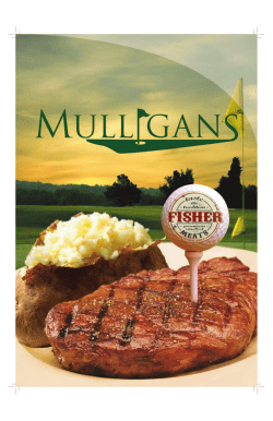 Mulligan`s Menu - Crestview Golf Club