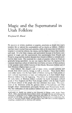 Magic and the Supernatural in Utah Folklore