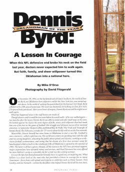 Dennis Byrd - Oklahoma Today Magazine