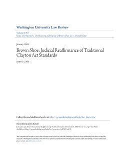 Judicial Reaffirmance of Traditional Clayton Act Standards