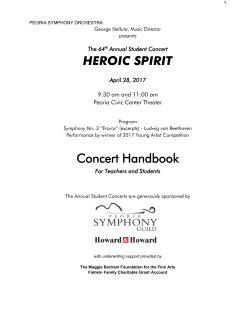 teacher`s resource guide - Peoria Symphony Orchestra
