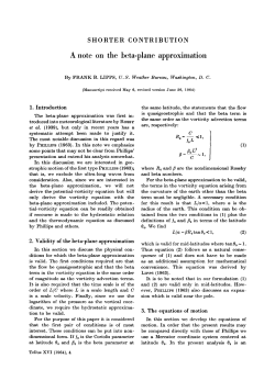 A note on the beta-plane approximation - Co