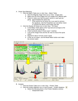 Match Table a. Click the Magnify Image View icon or View