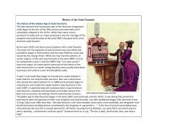 History of the Soda Fountain The History of the Golden