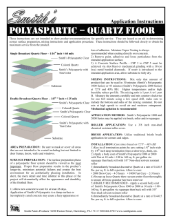 Polyaspartic &ndash; Quartz Floor