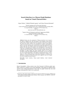 Search Interface to a Mayan Glyph Database based on Visual