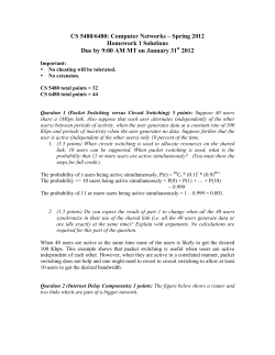CS 5480/6480: Computer Networks &ndash; Spring 2012 Homework 1