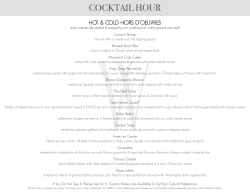 sweet 16 menu - Watermill Caterers