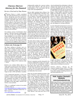 Clarence Darrow: Attorney for the Damned