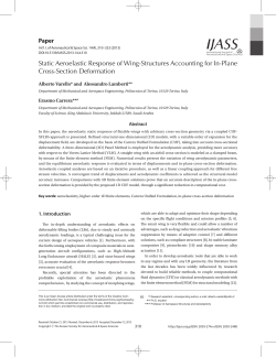 Static Aeroelastic Response of Wing-Structures