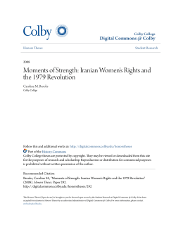 Moments of Strength: Iranian Women`s Rights and the 1979