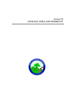 Section 5.8 GEOLOGY, SOILS, AND SEISMICITY