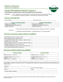 Performance Path (As-built)