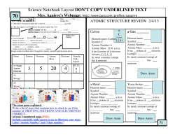 5 Science Notebook Layout DON`T COPY UNDERLINED TEXT