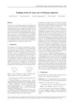 Stabbing circles for some sets of Delaunay segments