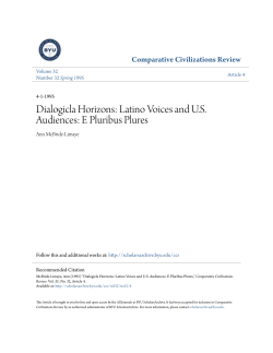 Latino Voices and US Audiences: E Pluribus Plures