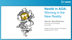 Nestl&eacute; in AOA