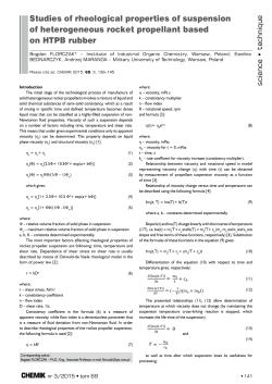 Studies of rheological properties of suspension of heterogeneous