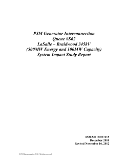 System Impact Study Rep